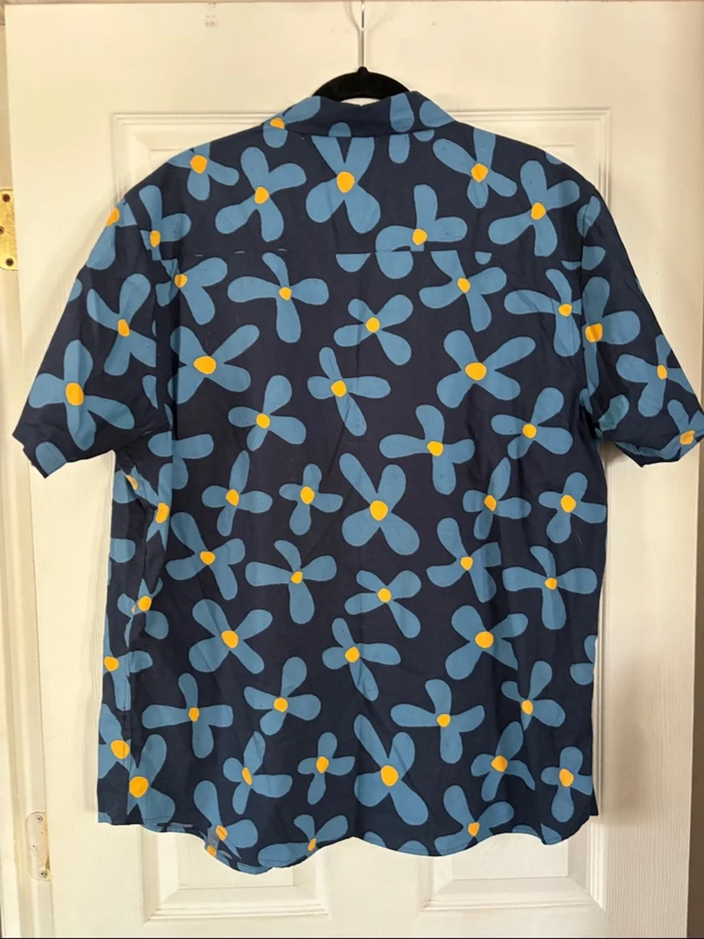 Reverse Threads Men’s Navy Floral Short-Sleeve Shirt SZ XXL - Picture 4 of 4